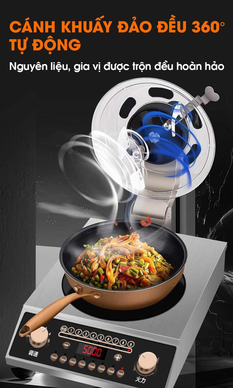 Nguyên liệu, gia vị được trộn đều hoàn hảo nhờ thiết kế cánh khuấy tối ưu