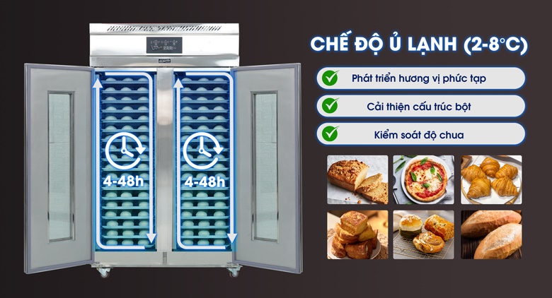 Chế độ ủ lạnh phát triển hương vị và cấu trúc bột phức tạp hơn