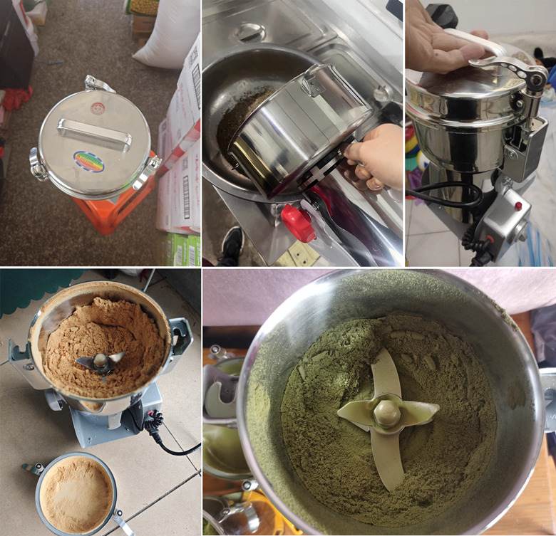 Khách hàng sử dụng máy xay nghiền bột khô năng suất vừa phải Khách hàng sử dụng máy xay nghiền bột khô năng suất vừa phải