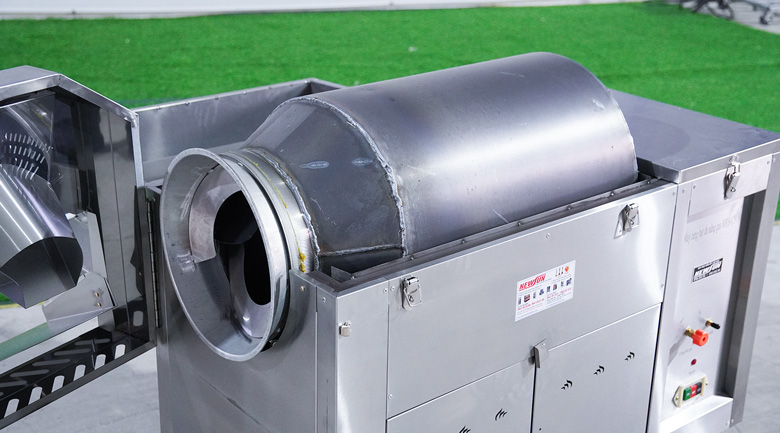 máy rang lạc húng lìu, kiểm soát nhiệt