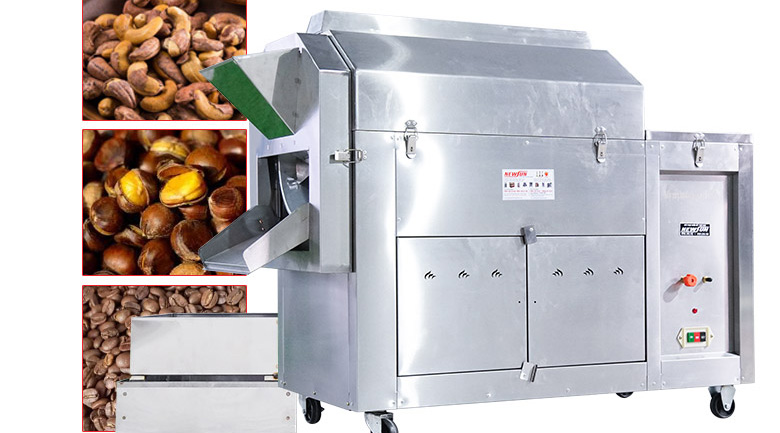 kiểm tra máy rang lạc