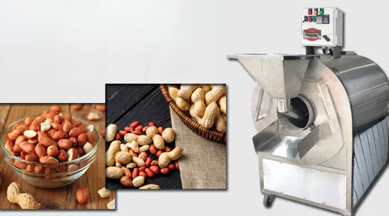 máy rang lạc tự động, chất liệu