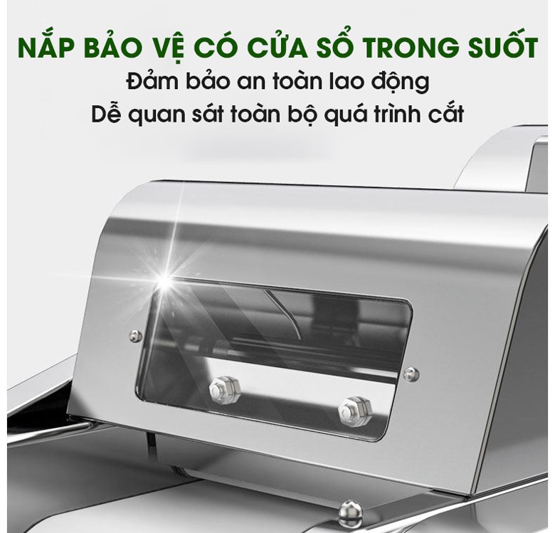 Thiết kế nắp bảo vệ có cửa sổ trong suốt