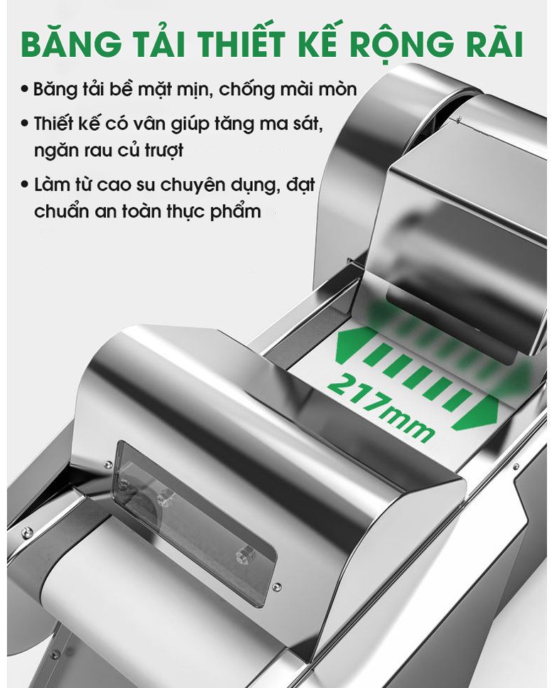 Băng tải giúp tăng tốc độ đầu vào và giảm thời gian chuẩn bị