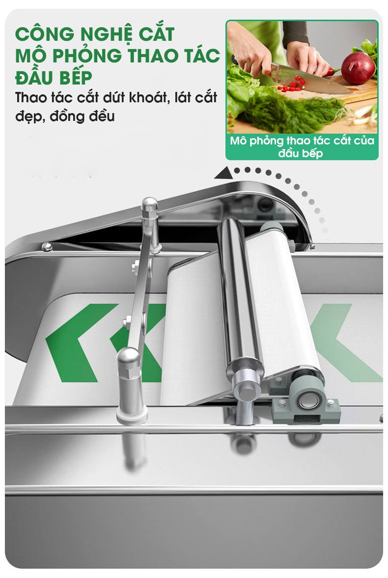 Công nghệ cắt mô phỏng thao tác cắt của đầu bếp