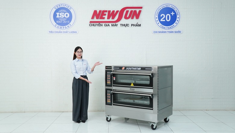 Thực tế mẫu lò nướng bánh Southstar điện 2 tầng 4 khay YXD-40CI Thực tế mẫu lò nướng bánh Southstar điện 2 tầng 4 khay YXD-40CI