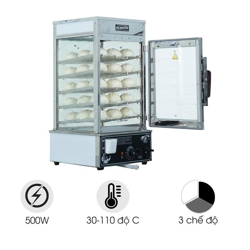 Tủ trưng bày bánh bao 5 tầng NEWSUN ZB-500