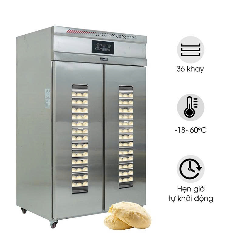 Tủ ủ bột mì 2 cánh 2 chế độ nóng lạnh TXF122.002 (36 khay)