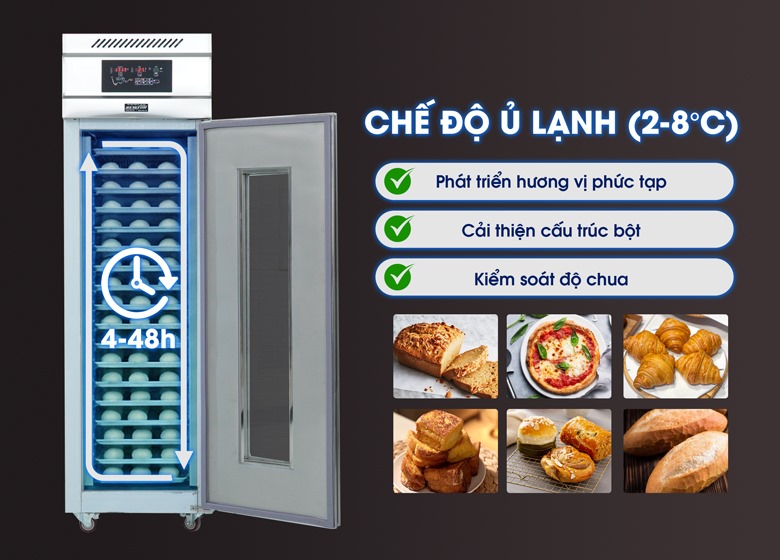 Chế độ ủ lạnh phát triển hương vị và cấu trúc bột phức tạp hơn