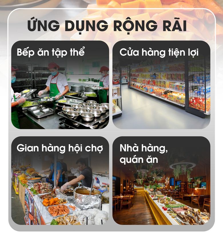 Đơn vị thích hợp sử dụng máy xào nấu thức ăn tự động HT-ZCP-5 (chảo phẳng)