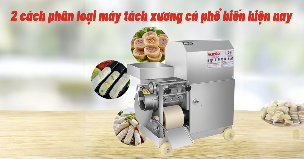 Hướng dẫn phân loại máy tách xương cá phổ biến hiện nay