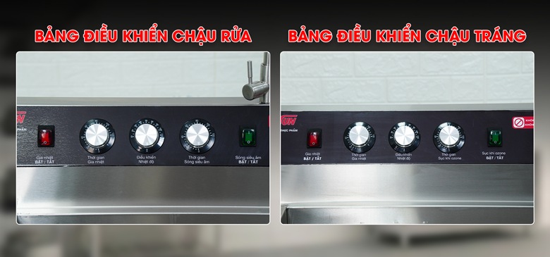 Bảng điều khiển 2 khoang riêng biệt, vận hành độc lập Bảng điều khiển 2 khoang riêng biệt, vận hành độc lập