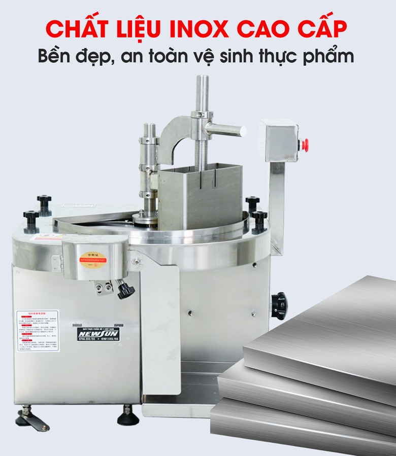 Chất liệu inox 201 cao cấp, bền đẹp và an toàn vệ sinh thực phẩm