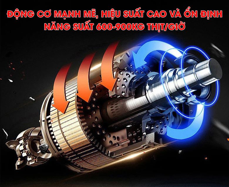Động cơ mạnh mẽ - Cắt xương thịt khỏe cho năng suất vượt trội