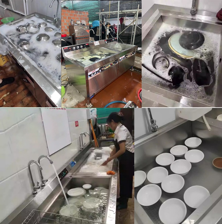 Khách hàng sử dụng máy rửa bát siêu âm NEWSUN Khách hàng sử dụng máy rửa bát siêu âm NEWSUN