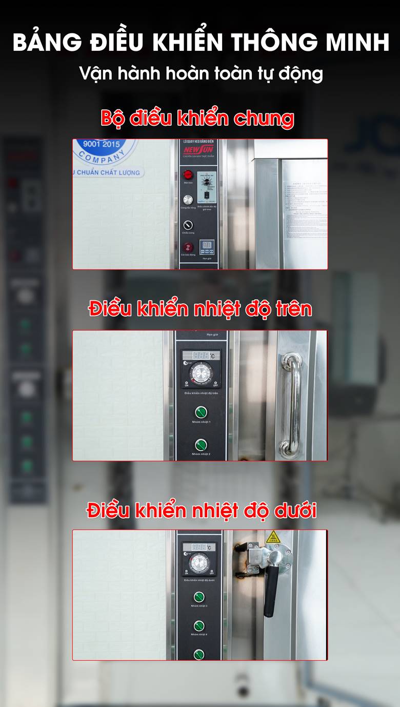 Bảng điều khiển thông minh, vận hành hoàn toàn tự động 