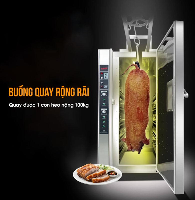 Thiết kế chuẩn công nghiệp, buồng quay rộng rãi 