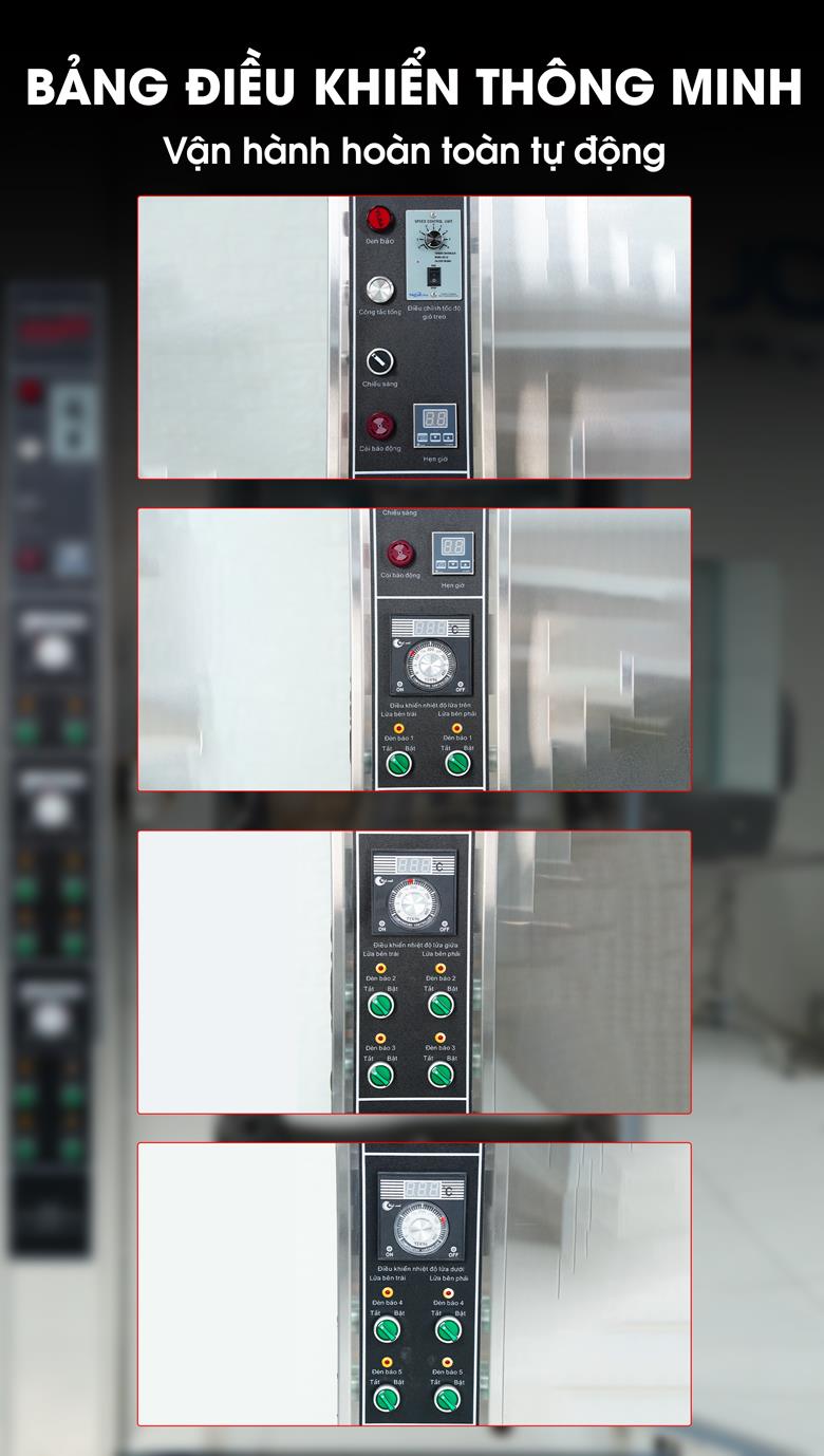 Bảng điều khiển linh hoạt, vận hành dễ dàng  