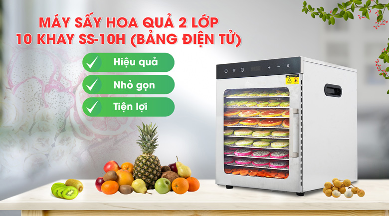 máy sấy thực phẩm mini loại nào tốt? SS10H