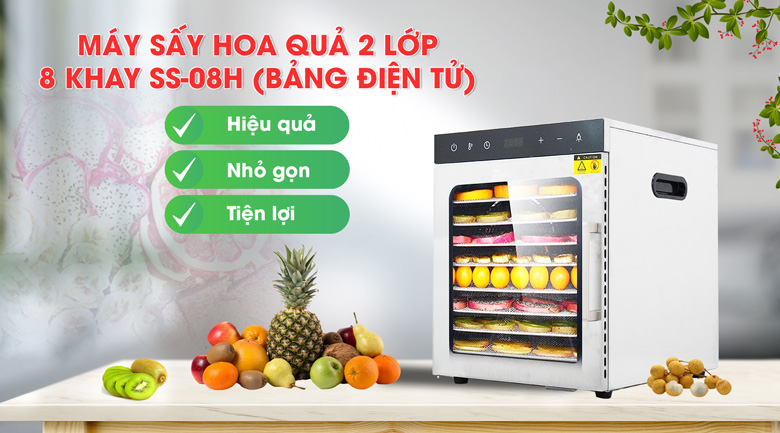 máy sấy thực phẩm mini loại nào tốt? SS08H