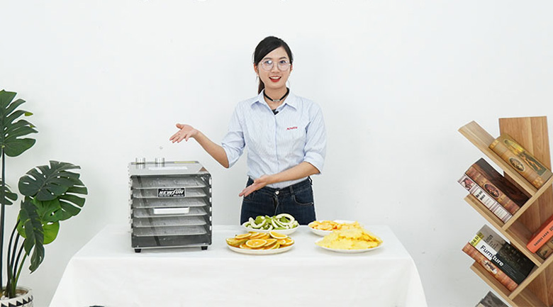 máy sấy thực phẩm mini loại nào tốt 6 khay