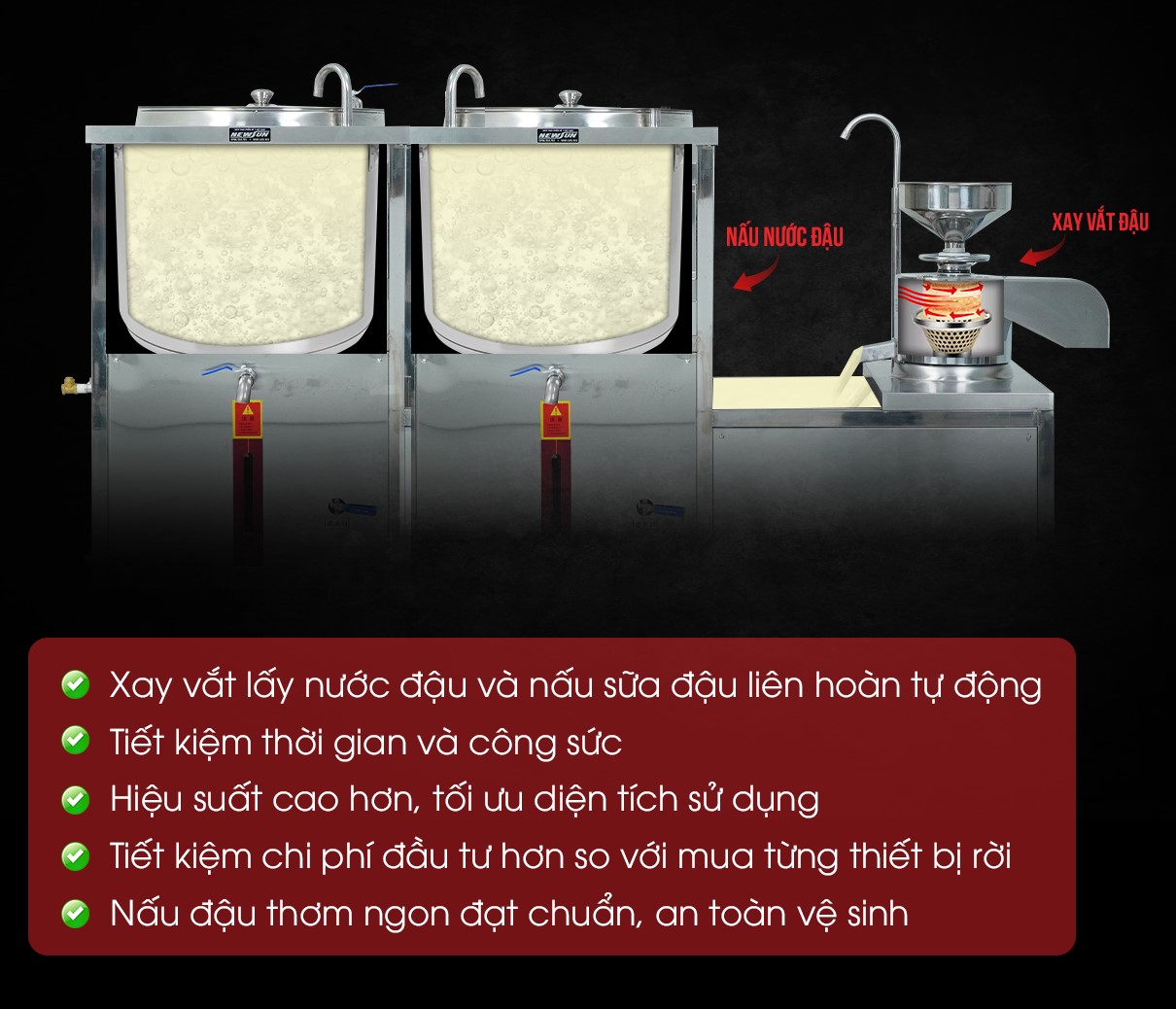 Lợi ích khi sử dụng máy xay nấu đậu nành liên hoàn FS-300