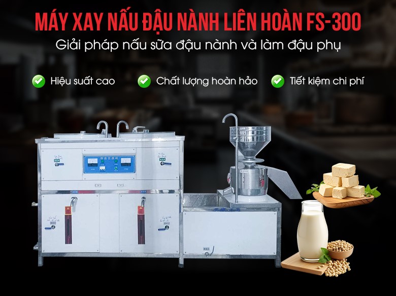 Máy xay nấu đậu nành liên hoàn FS-300