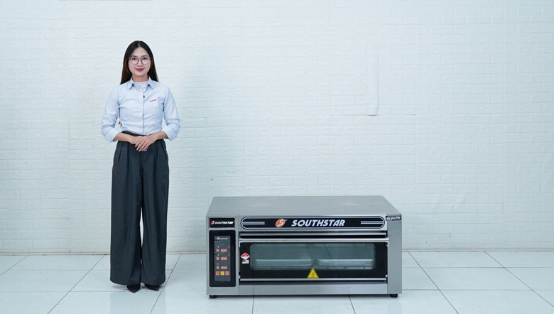 Thực tế mẫu lò nướng bánh Southstar điện 1 tầng 2 khay YXD-20CI
