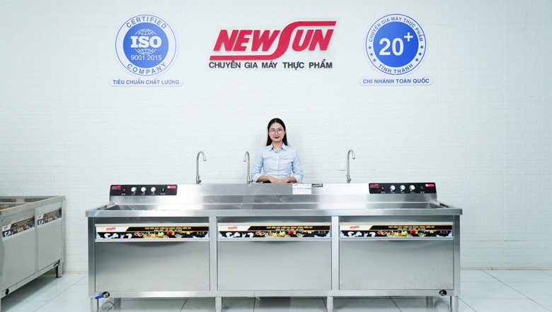 Thực tế máy rửa bát siêu âm 3m có sục khí NS-3000