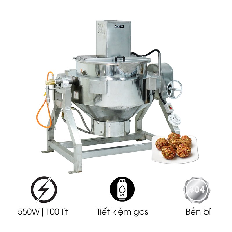 Nồi nấu cánh khuấy 100 lít NEWSUN LJ100 dùng gas