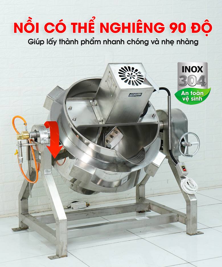 Cơ chế nghiêng xả 90 độ tiện lợi