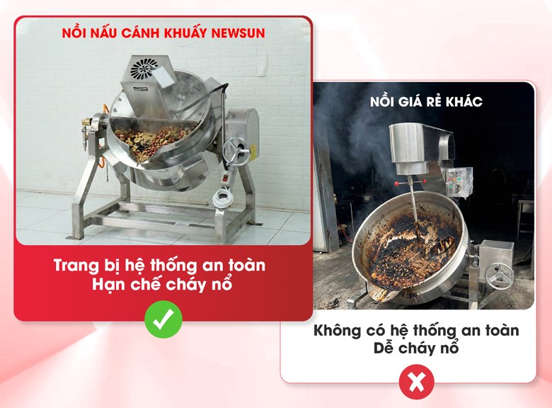 Trang bị các tính năng an toàn, hạn chế cháy nổ