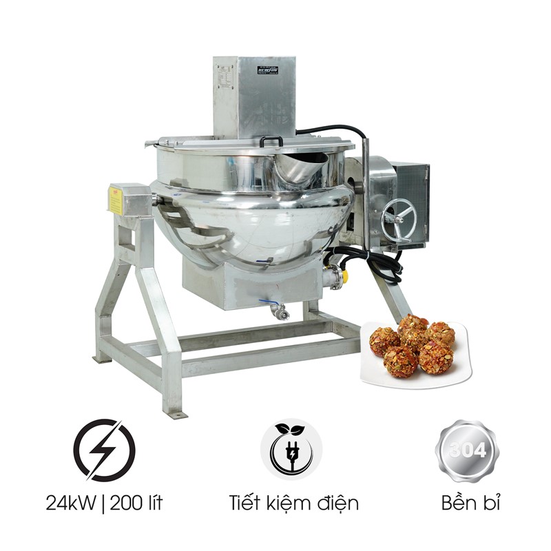 Nồi nấu cánh khuấy 200 lít NEWSUN LJ200 dùng điện