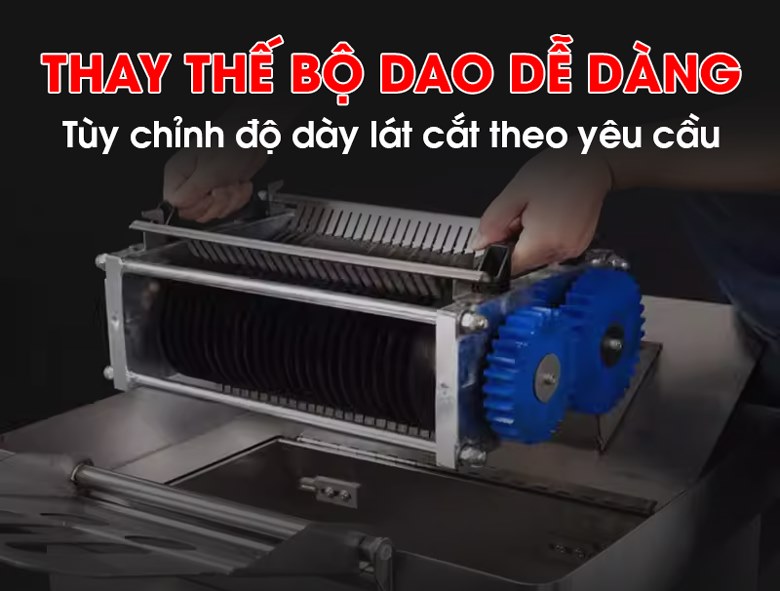 Thiết kế dao tháo rời - Thay dao linh hoạt, vệ sinh dễ dàng