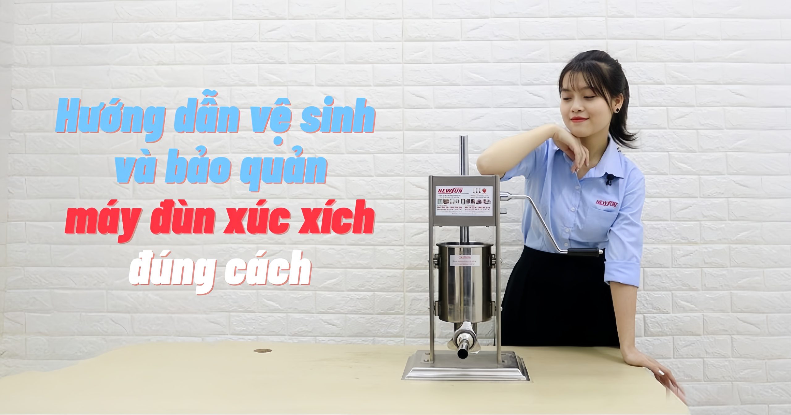 Hướng dẫn vệ sinh và bảo quản máy đùn xúc xích đúng cách