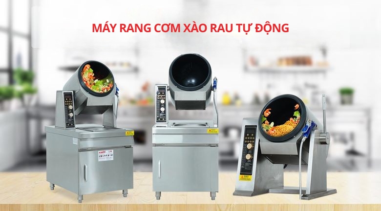 Máy rang cơm xào rau tự động