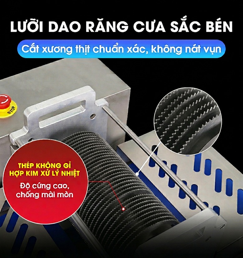 Bộ dao răng cưa sắc bén, kích thước cắt 30mm