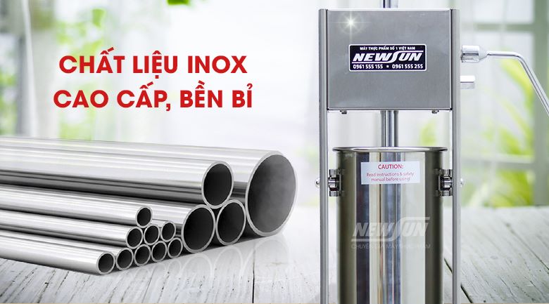 Chất liệu inox 304 cao cấp, bền bỉ