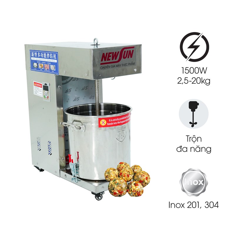 Máy trộn thực phẩm đa năng dạng thùng NS-BX-35