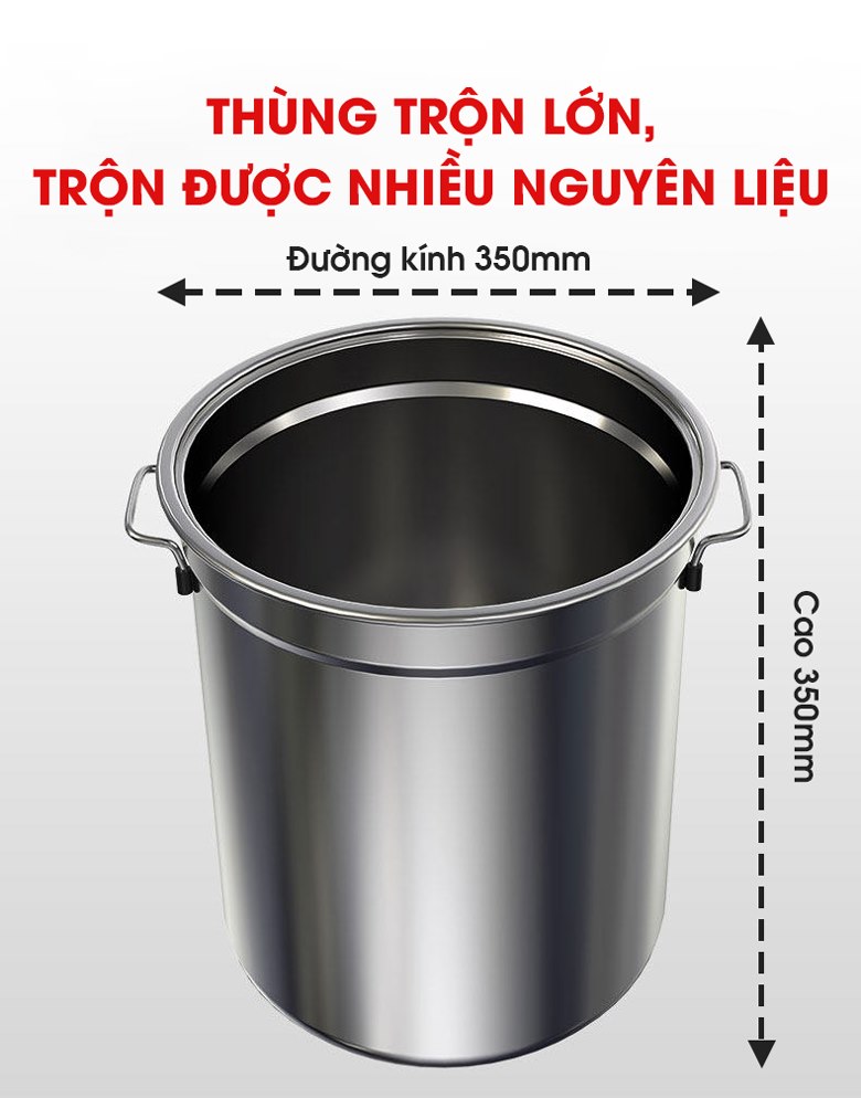 Thùng trộn dung tích lớn