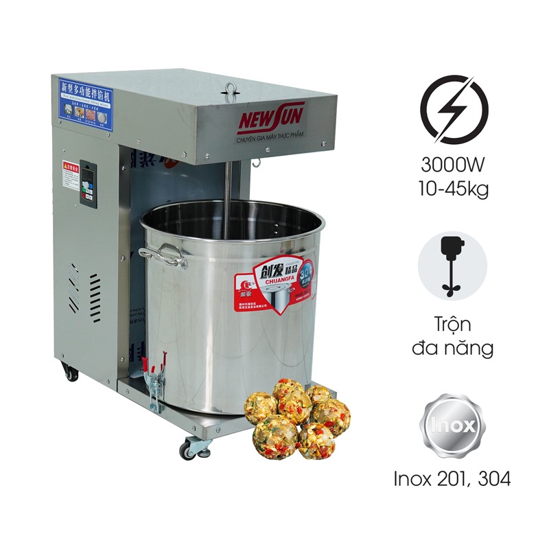 Máy trộn thực phẩm đa năng dạng thùng NS-BX-50