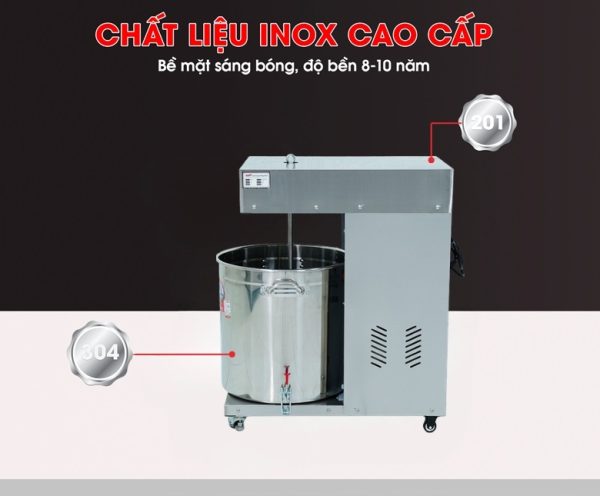 Chất liệu inox cao cấp bền bỉ