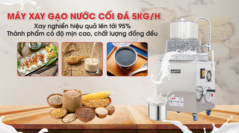 Máy xay gạo nước cối đá 