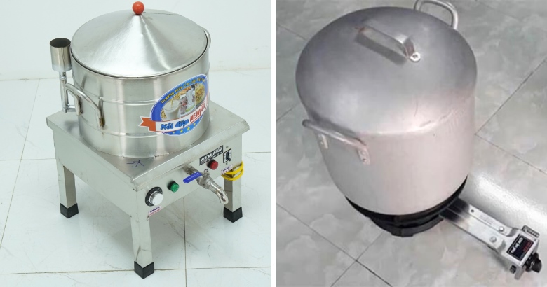 So sánh nồi tráng bánh cuốn điện và nồi tráng bánh cuốn gas