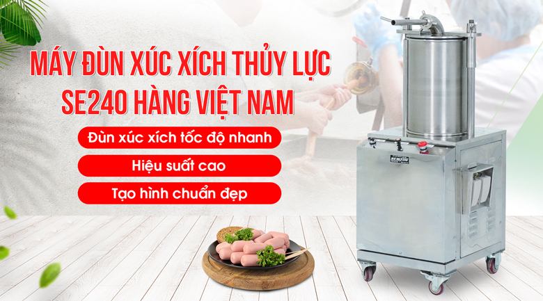 Hình ảnh máy đùn xúc xích thủy lực SE240