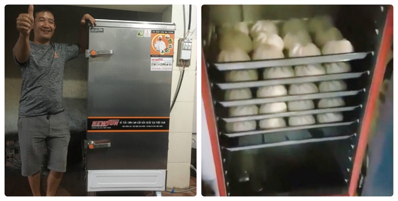 Tủ hấp bánh bao NEWSUN được khách hàng tin dùng lựa chọn 