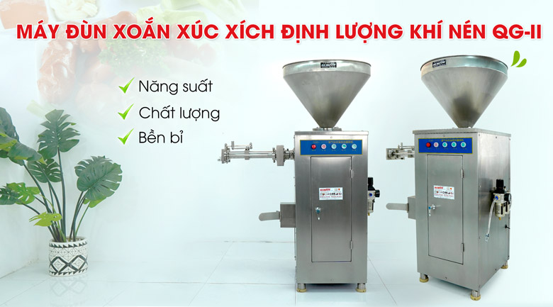 Máy đùn xoắn xúc xích định lượng khí nén QG-I