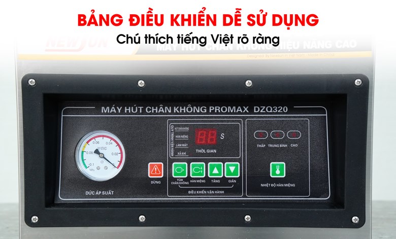 Bảng điều khiển dễ sử dụng