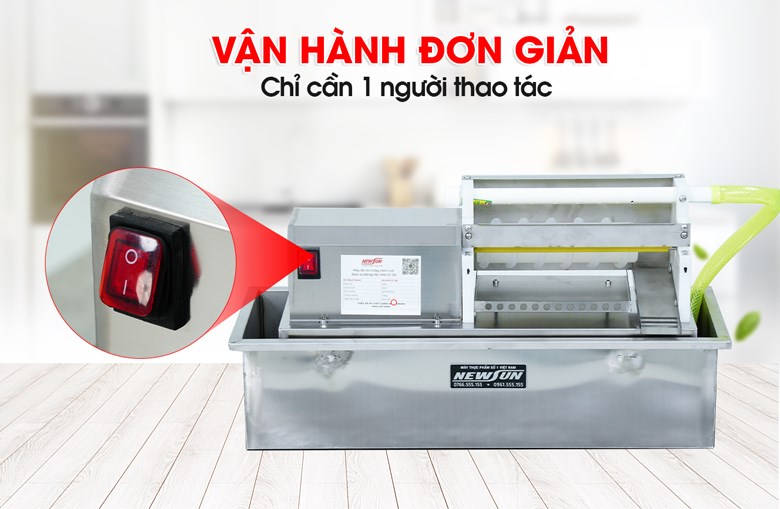 Vận hành đơn giản, chỉ cần 1 người thao tác 
