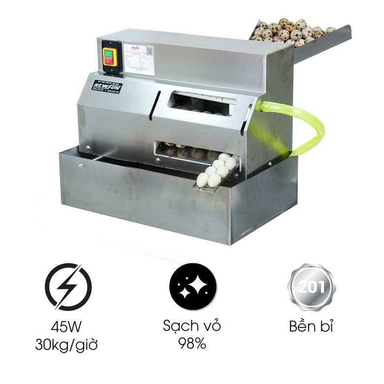 Máy lột vỏ trứng cút tự động NS-MLVTC-80A